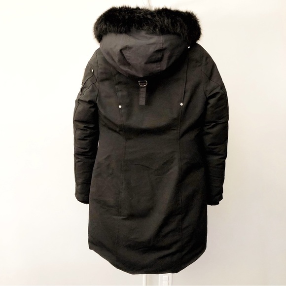Moose Knuckles Original Stirling Parka Black Down Winter Coat Outerwear Jacket. - Picture 6 of 16